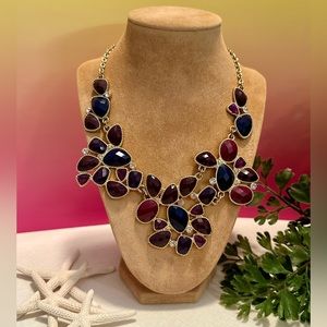 Multi color “Bib” necklace